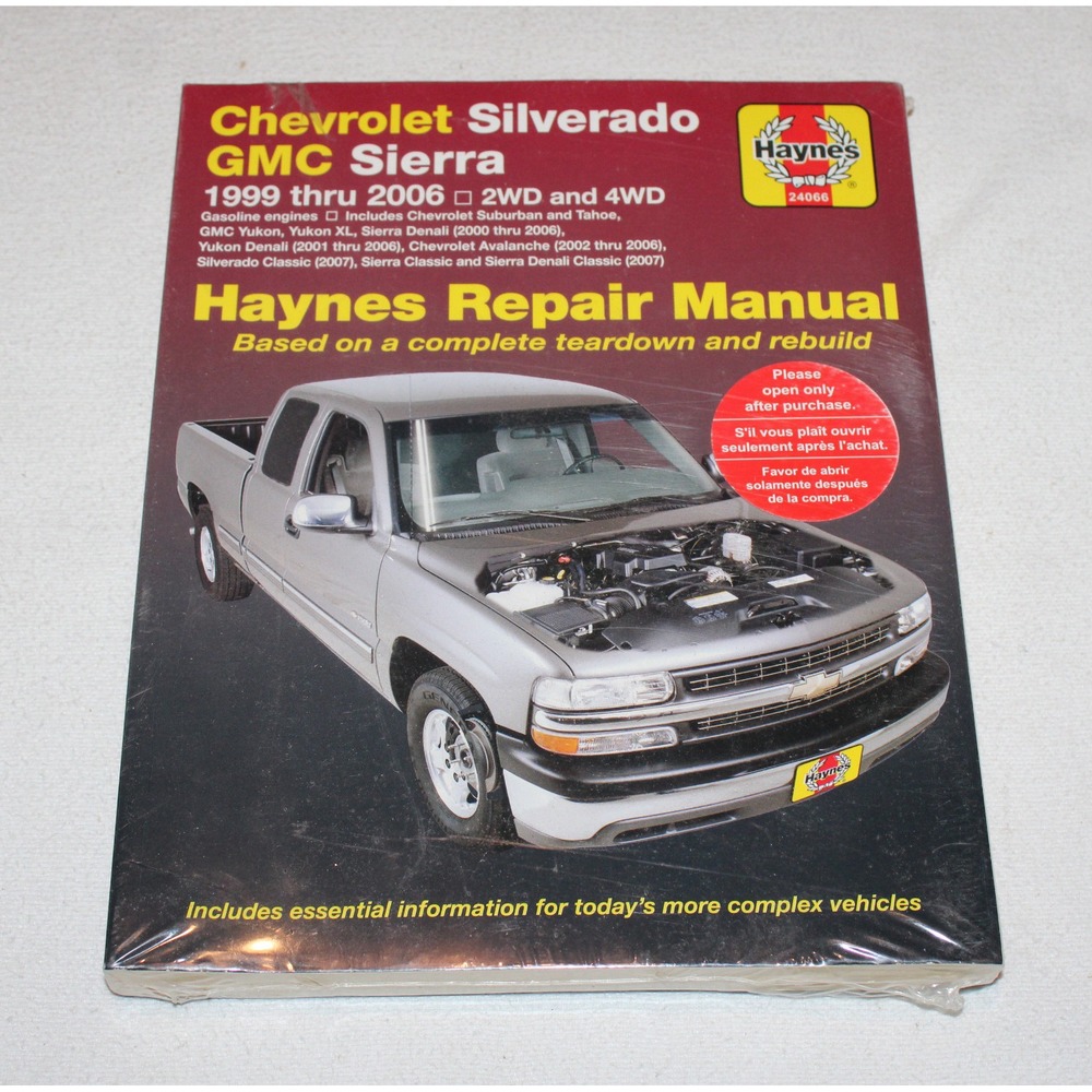 Haynes Repair Manual 24066 Chevrolet Silverado GMC Sierra 1999-2006 New Sealed